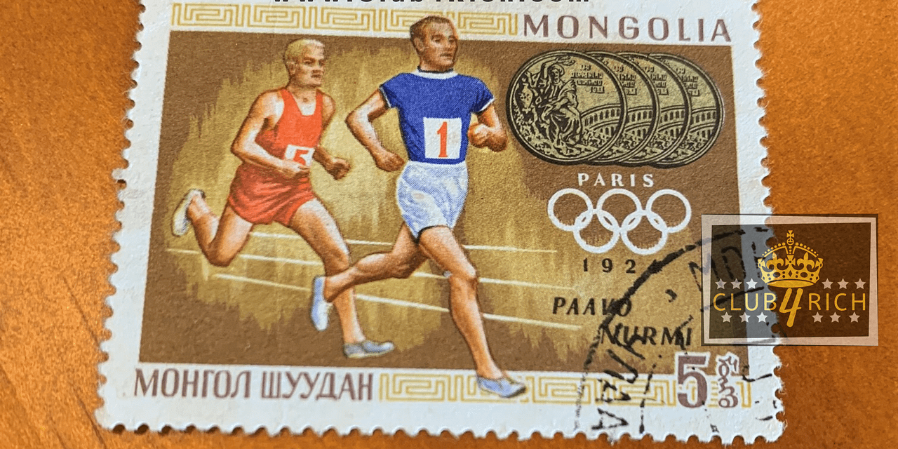 1924 Mongolia Paavo Nurmi Stamp
